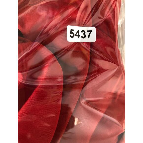 ML Monique Lhuillier Dress Strapless Taffeta High-Low Hem Long Gown Red 0 - Picture 9 of 9